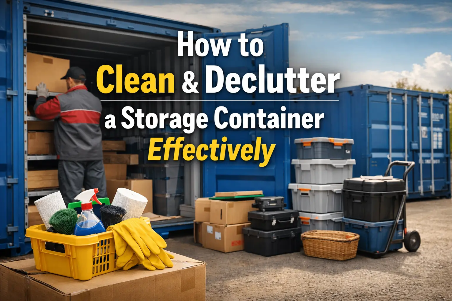 How to Clean & Declutter a Storage Container Effectively
