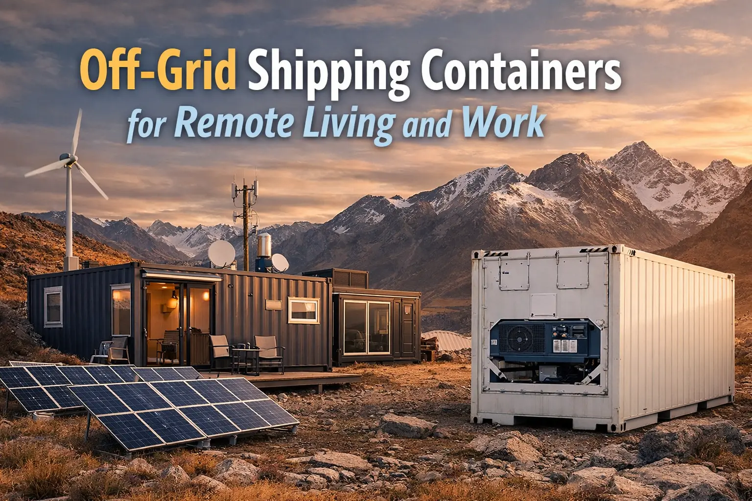 Off-Grid Shipping Containers for Remote Living and Work