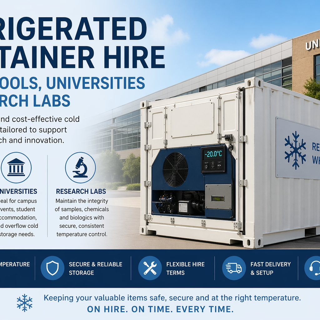 Refrigerated Container Hire for Schools