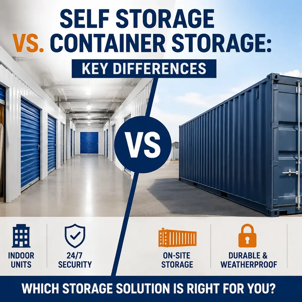Self-Storage vs. Container Storage