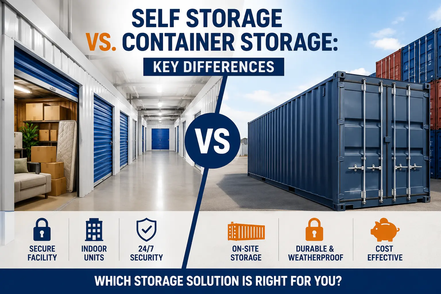 Self-Storage vs. Container Storage