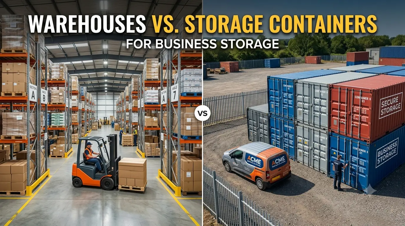 Warehouses vs. Storage Containers for Business Storage